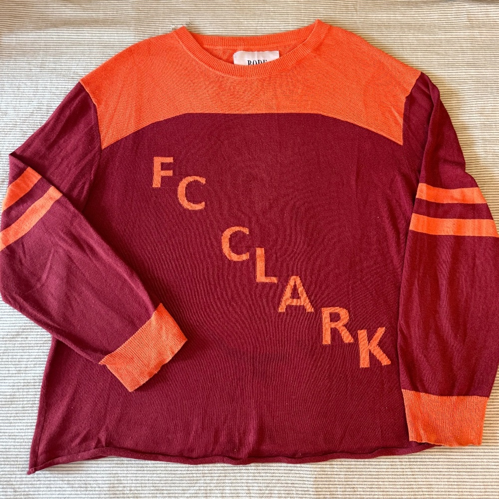 Bode Knit Football Sweater size L/XL